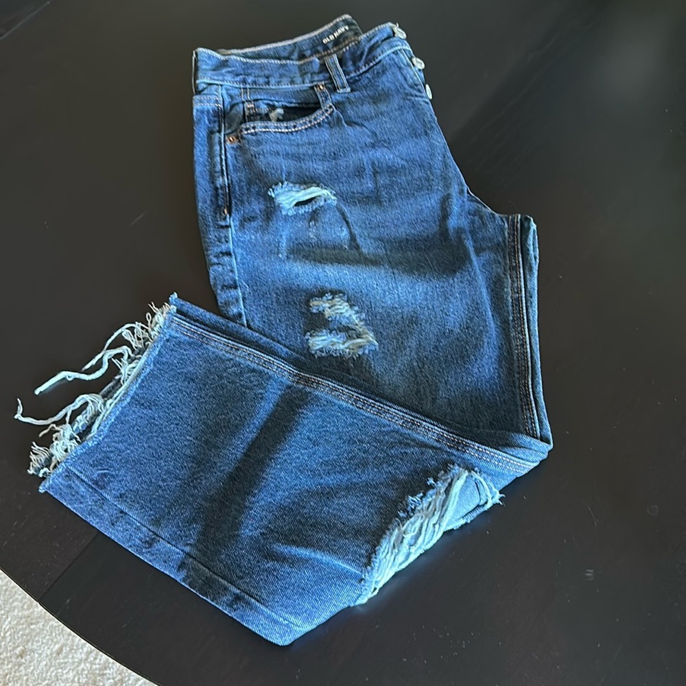 Old Navy slouchy straight jeans